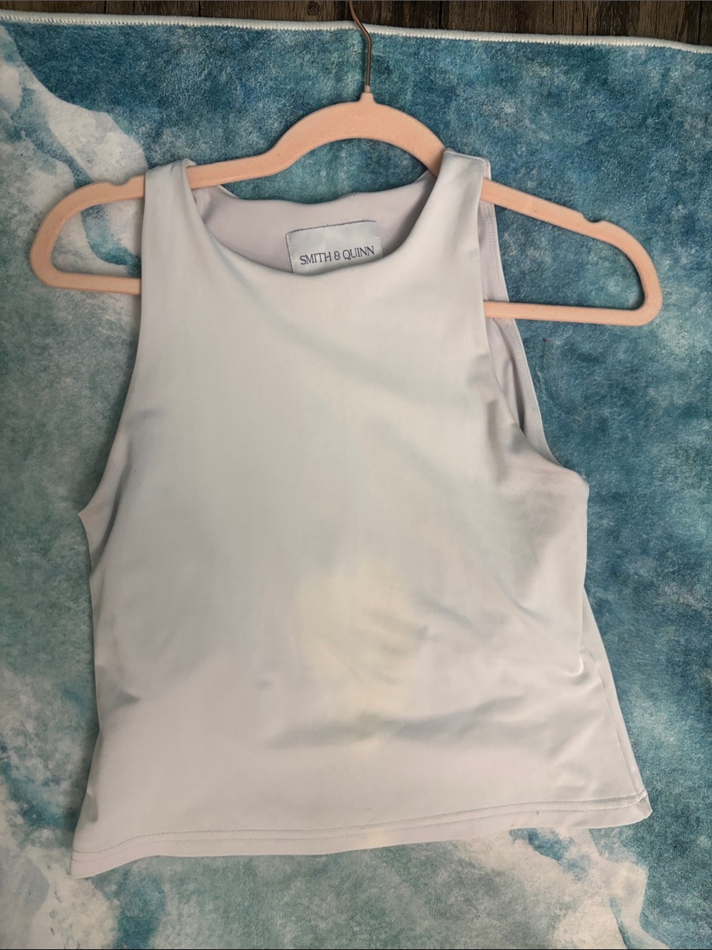 Smith & Quinn Women's White High-Neck Tank Top